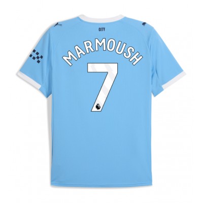Camiseta Manchester City Omar Marmoush #7 Primera Equipación Replica 2025-26 mangas cortas Camiseta Manchester City Omar Marmoush #7 Primera Equipación Replica 2025-26 mangas cortas